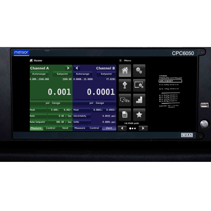 mensor CPC6050 Modular pressure controller Model CPC6050