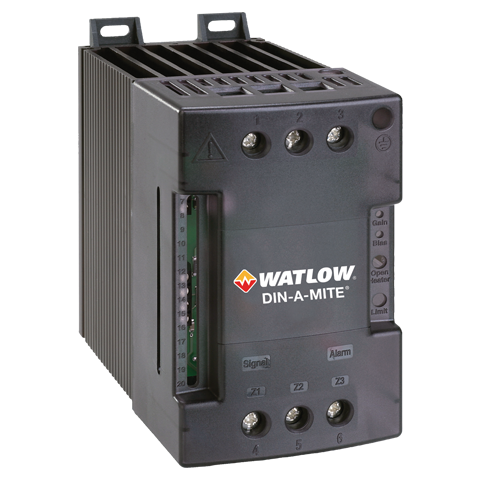 WATLOW DC21-60F0-0000 SCR Power Controller Delivers Up To 80 Amperes in a Compact Package