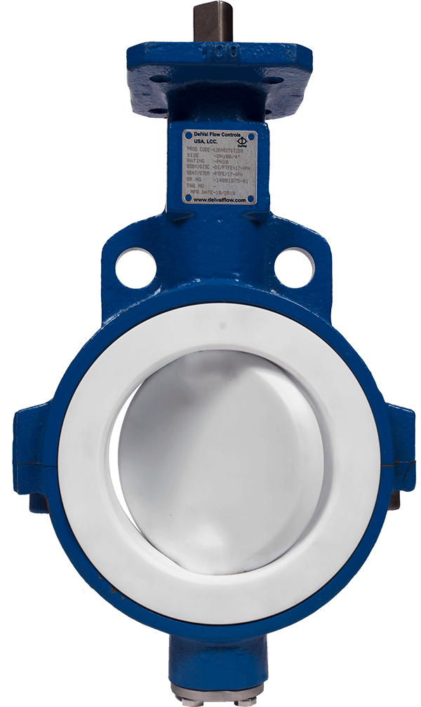 delvalflow Series 42/43 Lined  Butterfly Valves