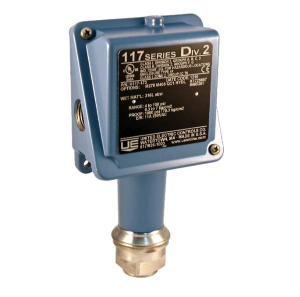 United Electric J120-S164B Pressure Switch
