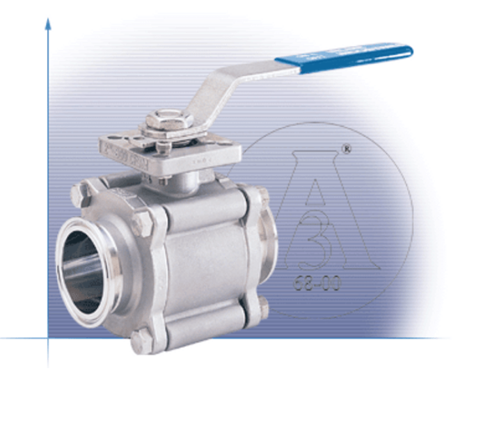 INLINE 337F-A3333-MMCC-2S SANITARY BALL VALVE 1"