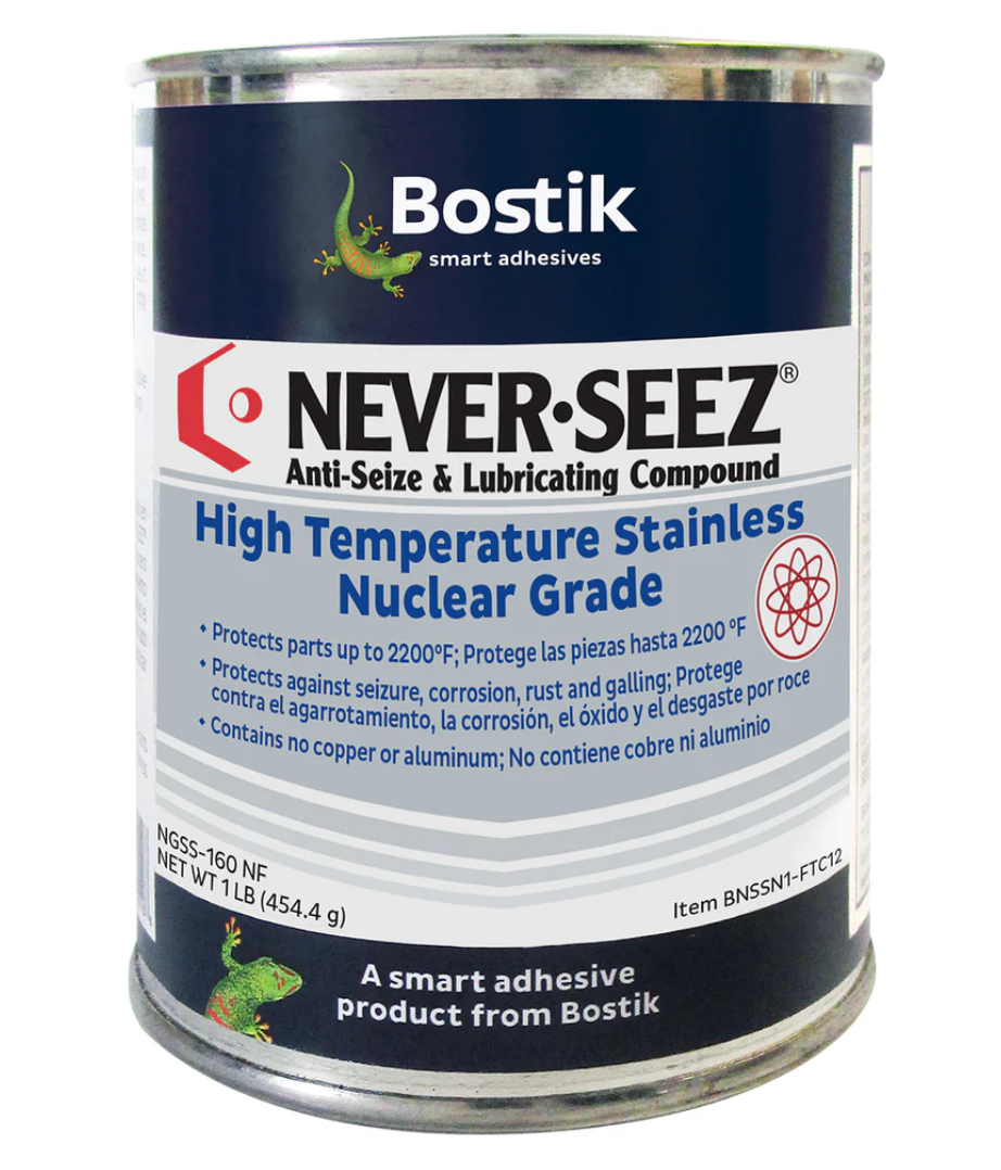 Bostik Never-Seez NGBT-8 Nickel Nuclear Grade - 8 oz Brush Top Can lube