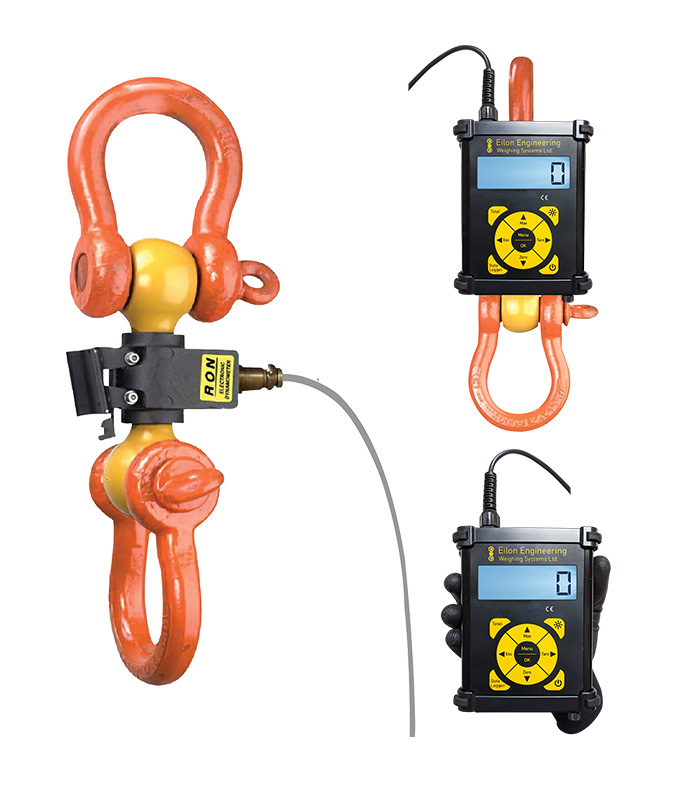 Eilon Engineering Ron 2125 Wired Dynamometer with 1"/25mm Attachable Display (up to 12.5t)