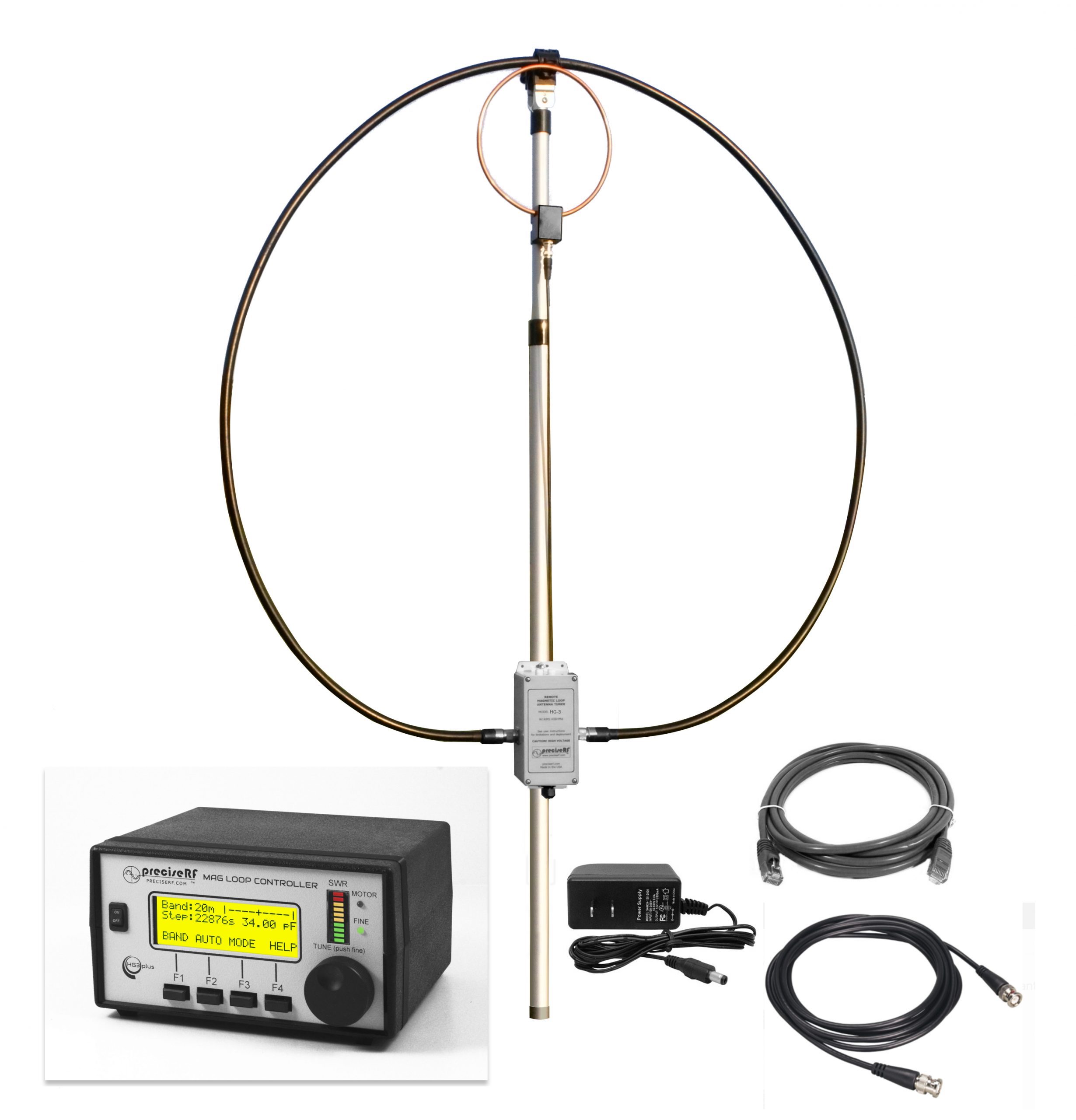 preciserf HG3 Stepper Mag Loop Antenna  Loop Antenna